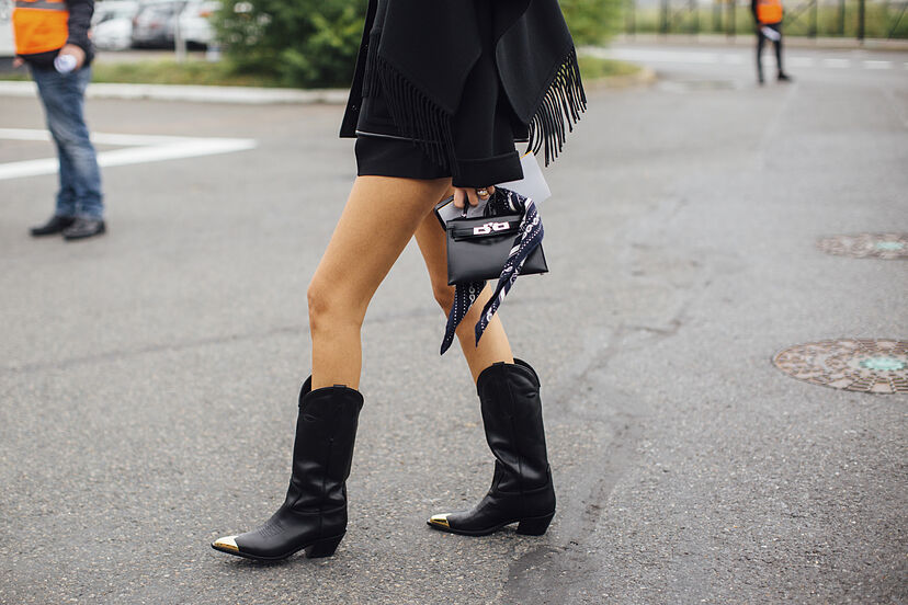 Invierno Jeans Outfits Botas Largas Negras Cómo Combinar Las Botas