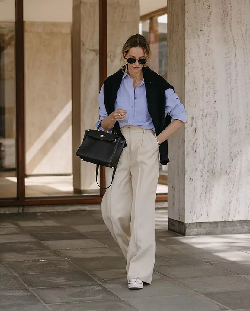 Style Outfit Jeans Beige Mujer Moda Outfit Pantalon De Lino Outfit