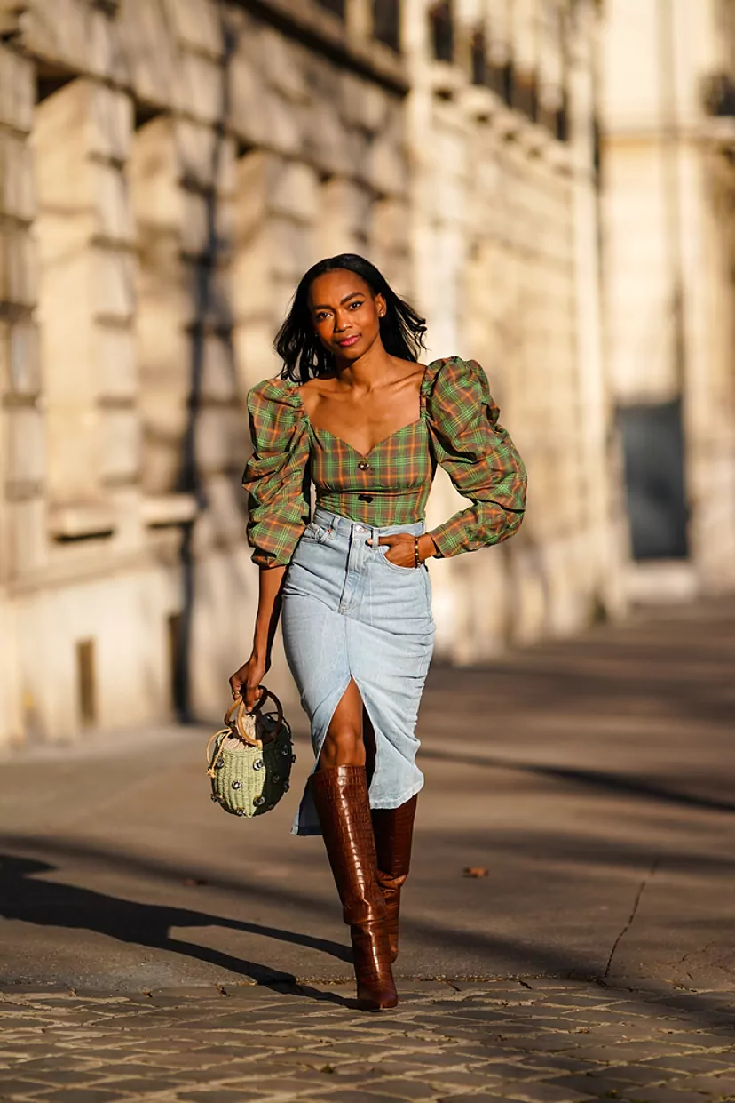 Moda Faldas Outfit Casual Con Falda De Mezclilla Look Falda